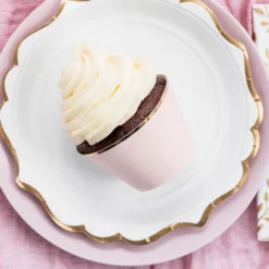 Cupcake Wrappers Rosa/Guld