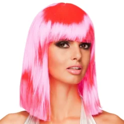 Dance Neon Rosa Peruk