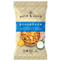 Dave & Jons Rostade Bondbönor Sour Cream & Onion