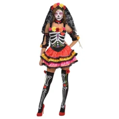 Day of the Dead Dam Maskeraddräkt