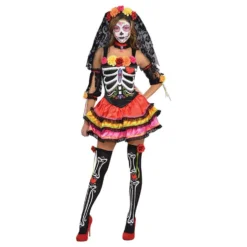 Day of the Dead Dam Maskeraddräkt