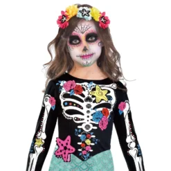 Day of the Dead Sjöjungfru Barn Maskeraddräkt