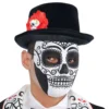Day of the Dead Svart/Vit Mask