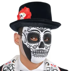 Day of the Dead Svart/Vit Mask