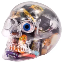 Dödskalle med Halloweengodis