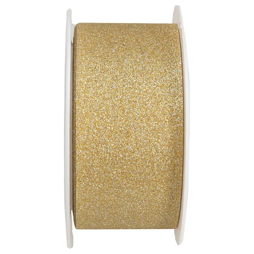 Dekorationsband Guld Glitter