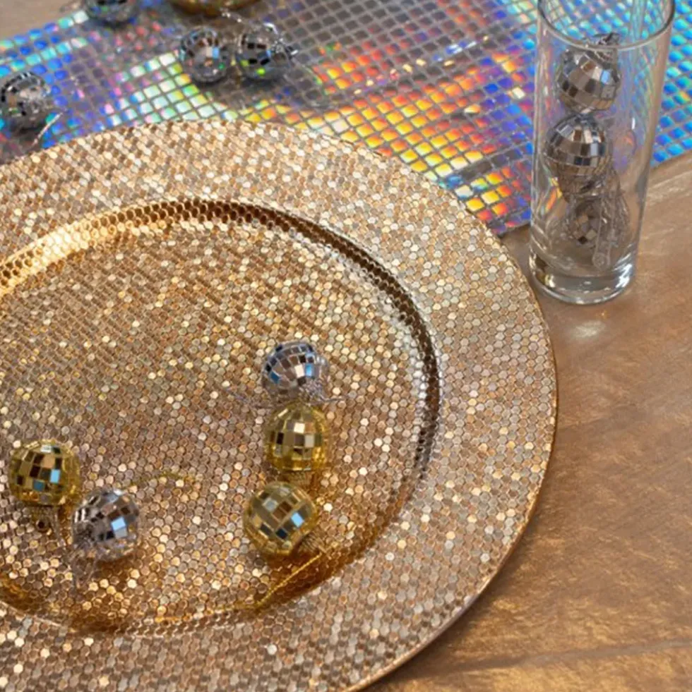 Dekorationsfat Disco Guld
