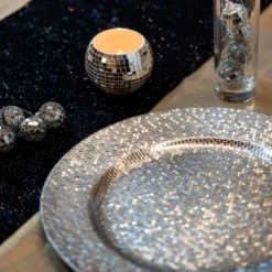Dekorationsfat Disco Silver