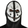 Demon Mask med Huva Svart/Vit