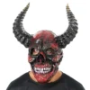 Demonskalle med Horn Mask