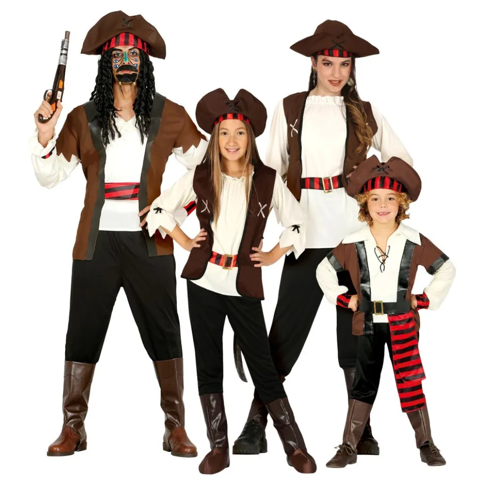 De Sju Haven Pirat Flicka Maskeraddräkt