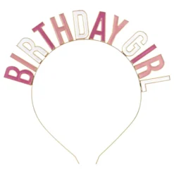 Diadem Birthday Girl i Metall