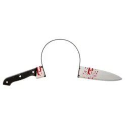 Diadem Blodig Kniv Genom Huvudet