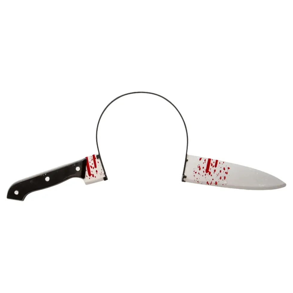 Diadem Blodig Kniv Genom Huvudet