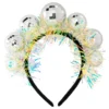 Diadem Discokulor med Glitter