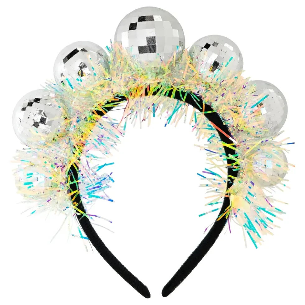 Diadem Discokulor med Glitter