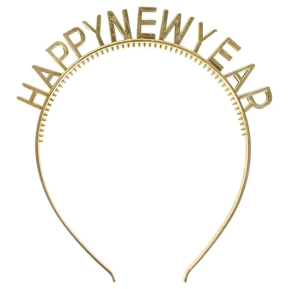 Diadem Happy New Year Guld