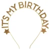 Diadem It's My Birthday Guld i Metall