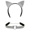 Diadem Kattöron & Choker Strass