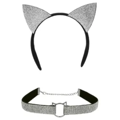 Diadem Kattöron & Choker Strass