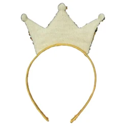 Diadem Krona med Paljetter Guld