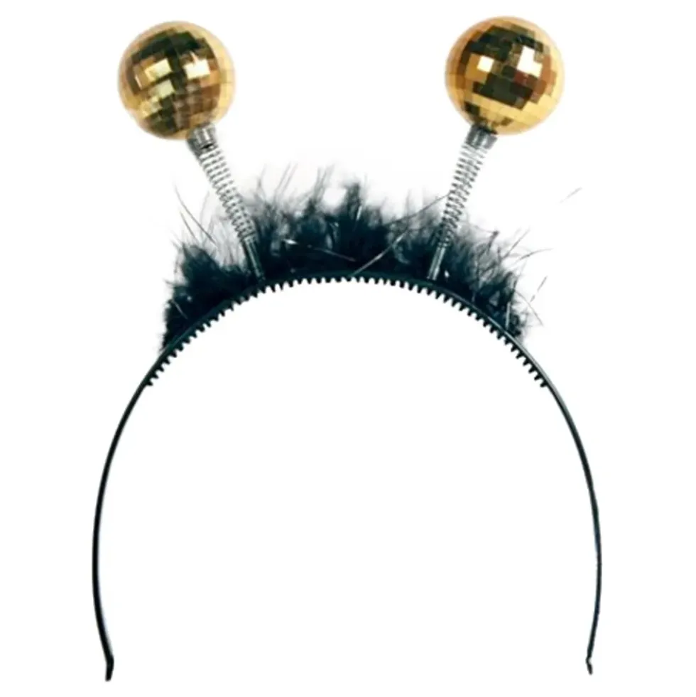 Diadem med Discokulor Guld