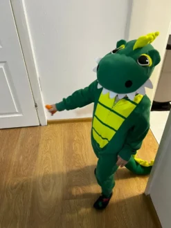 Dinosaurie Onesie Barn Maskeraddräkt