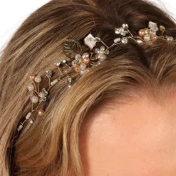 Dirndl Hårband med Pärlor Deluxe