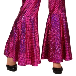 Disco Jumpsuit Rosa Deluxe Maskeraddräkt