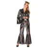 Disco Jumpsuit Silver Deluxe Maskeraddräkt