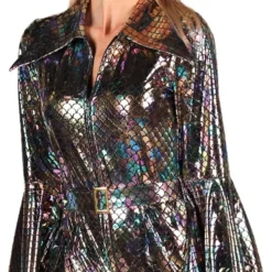Disco Jumpsuit Silver Deluxe Maskeraddräkt