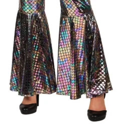 Disco Jumpsuit Silver Deluxe Maskeraddräkt