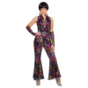Disco Regnbåge Jumpsuit Maskeraddräkt