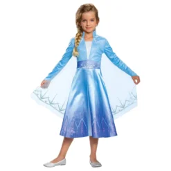 Disney Frost Elsa Travel Deluxe Barn Maskeraddräkt
