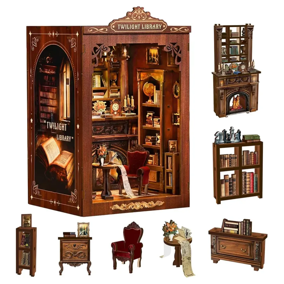 DIY Book Nook Twilight Library
