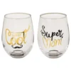 Drinkglas Super Mom & Daddy Cool