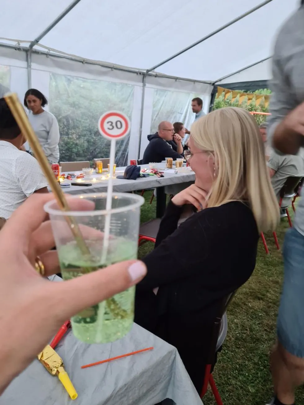 Drinkpinnar Trafikskylt 30