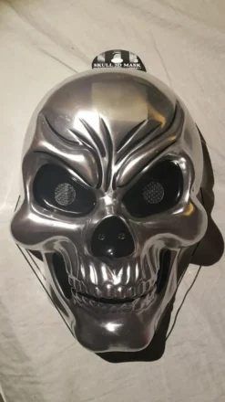 Döskalle Silver 3D-Mask