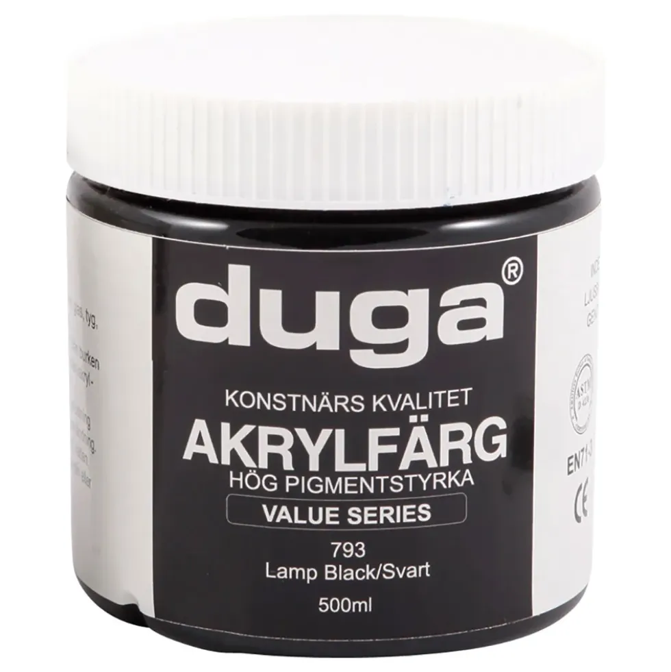 Duga Akrylfärg Svart