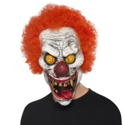 Elak Clown med Hår Mask