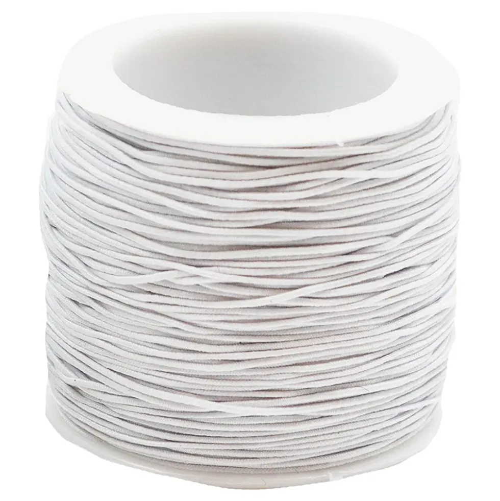 Elastiskt Band på Rulle Vit