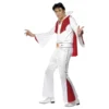Elvis Vit/Röd Maskeraddräkt