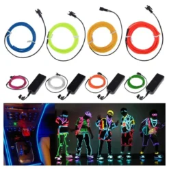 El Wire Batteridriven LED Slinga