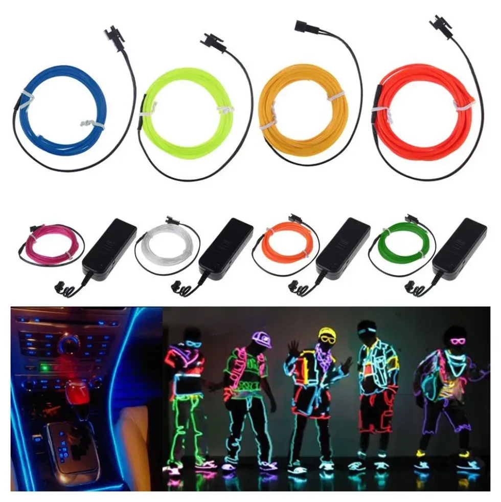 El Wire Batteridriven LED Slinga