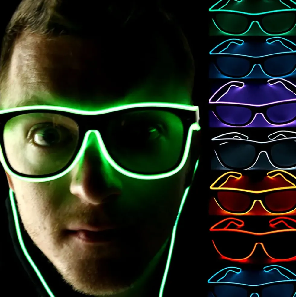 El Wire LED Glasögon