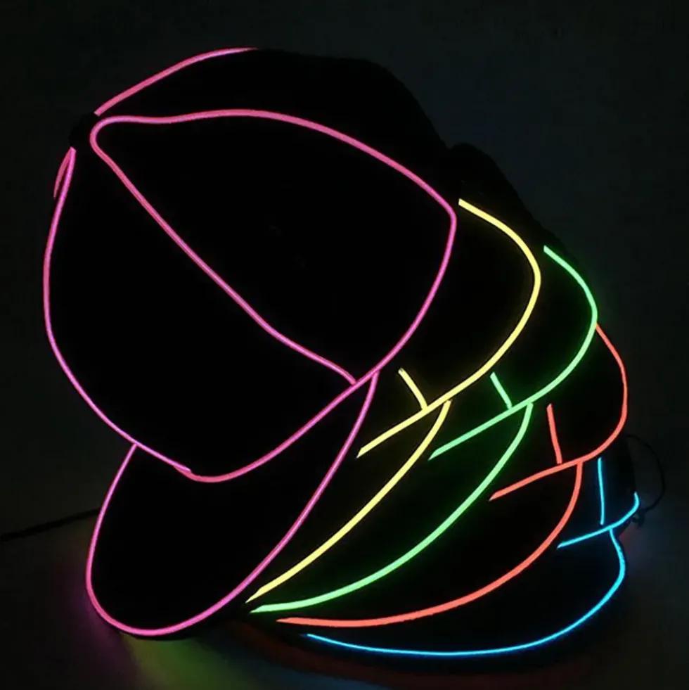 El Wire LED Keps