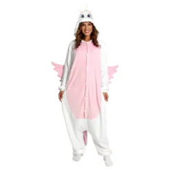 Enhörning Kigurumi Rosa Maskeraddräkt