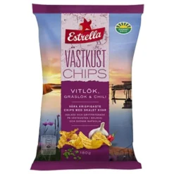 Estrella Västkustchips Vitlök, Gräslök & Chili