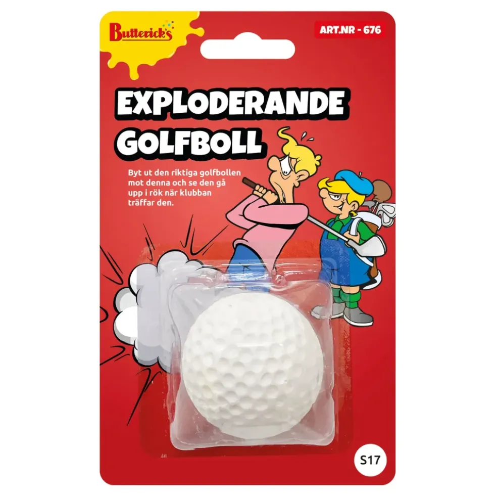 Exploderande Golfboll Skämtartikel