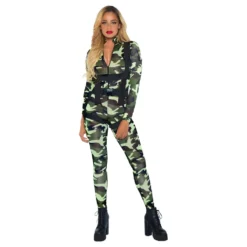 Fallskärmsjägare Catsuit Deluxe Maskeraddräkt